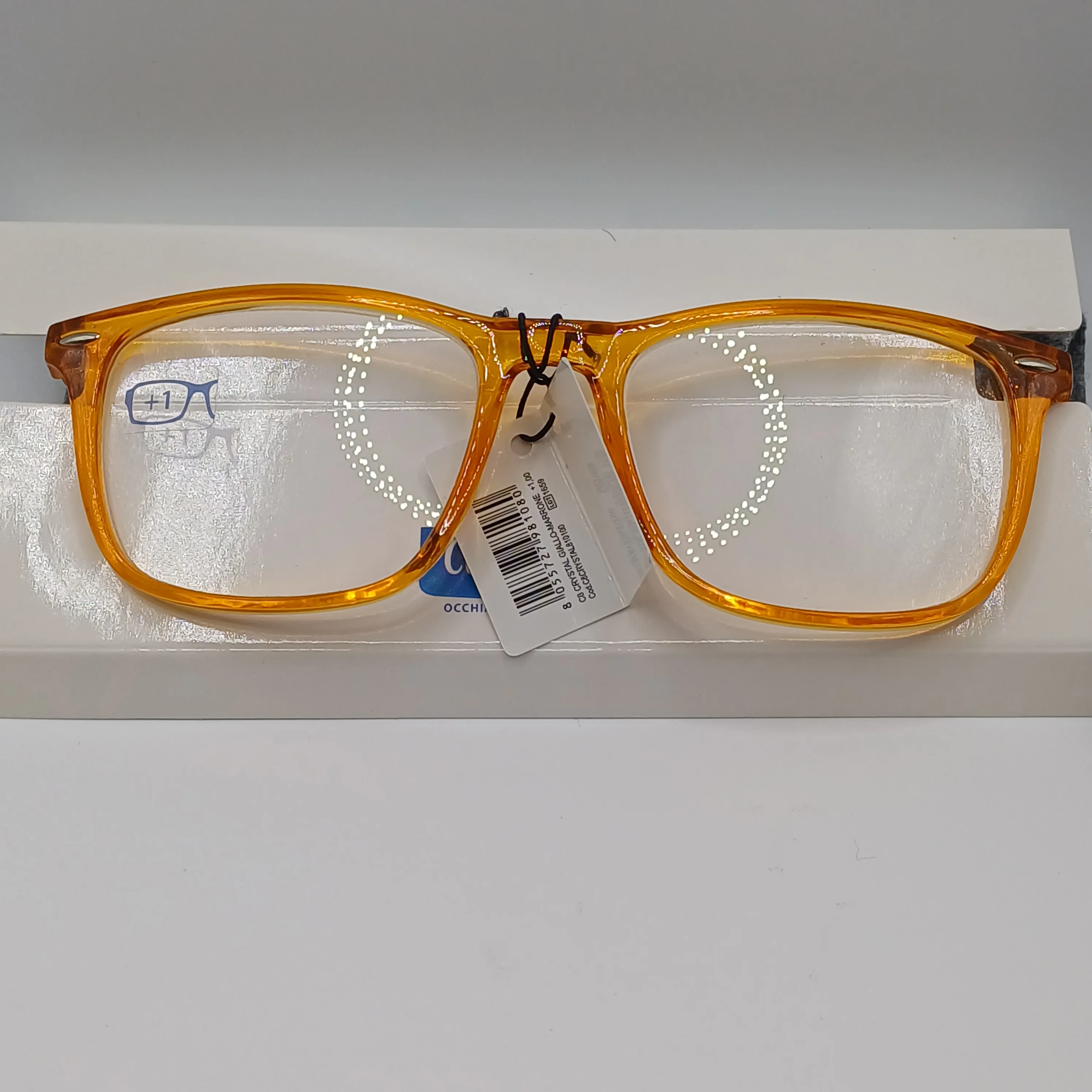 Lunette de lecteur jaune +1