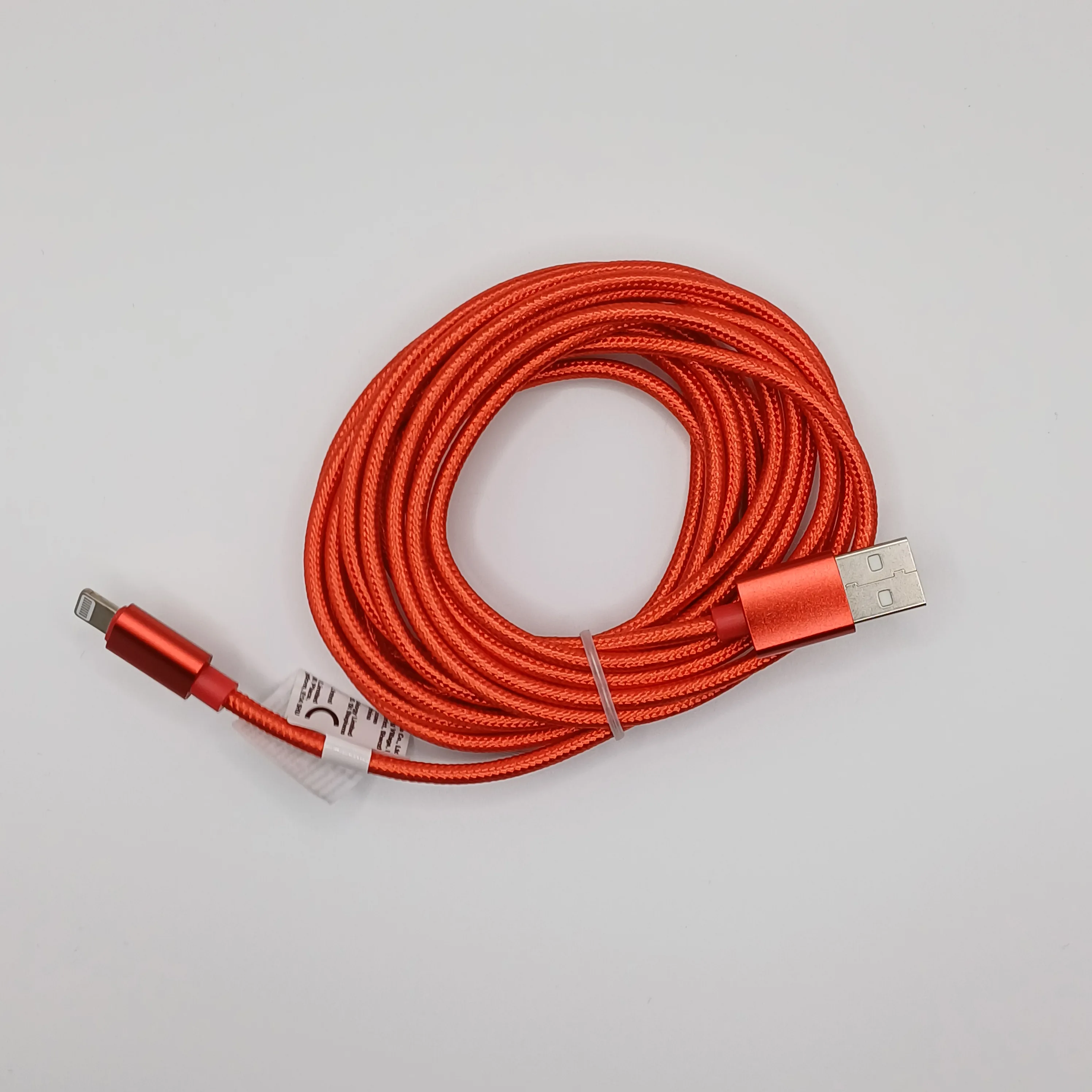 Cable iphone de 3m rouge