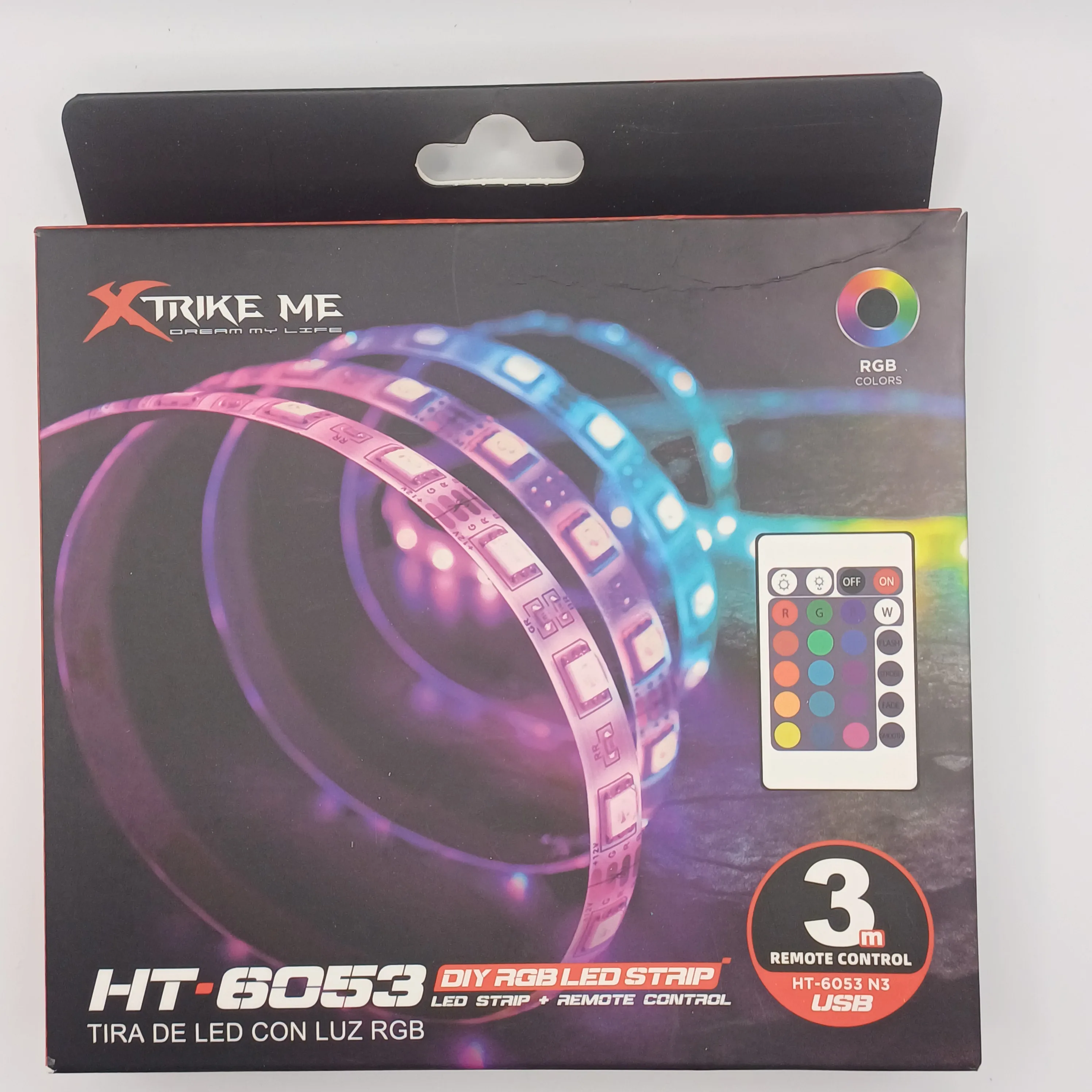 Ruban led rgb 3m xtrike me