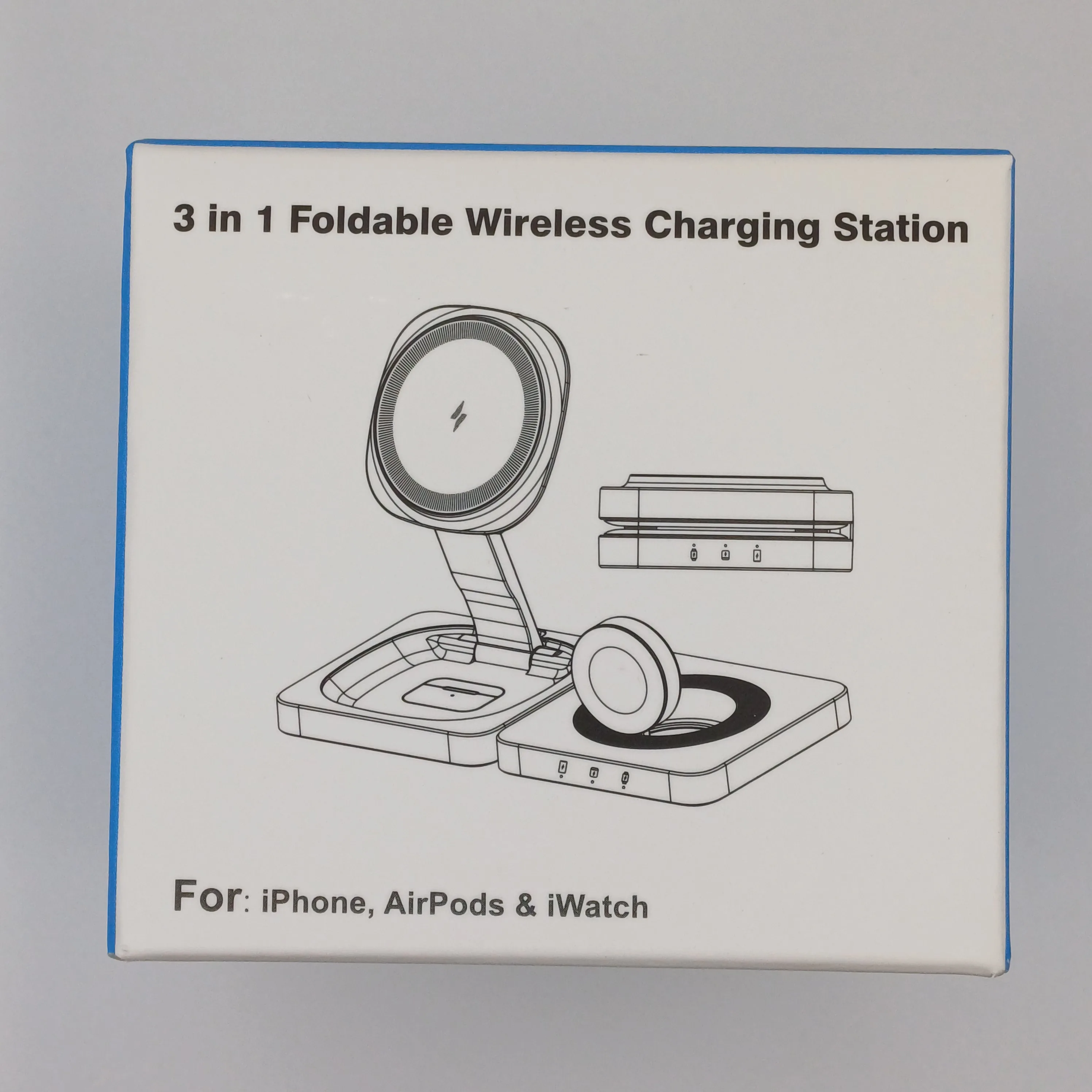 Station de charge sans fil blanche