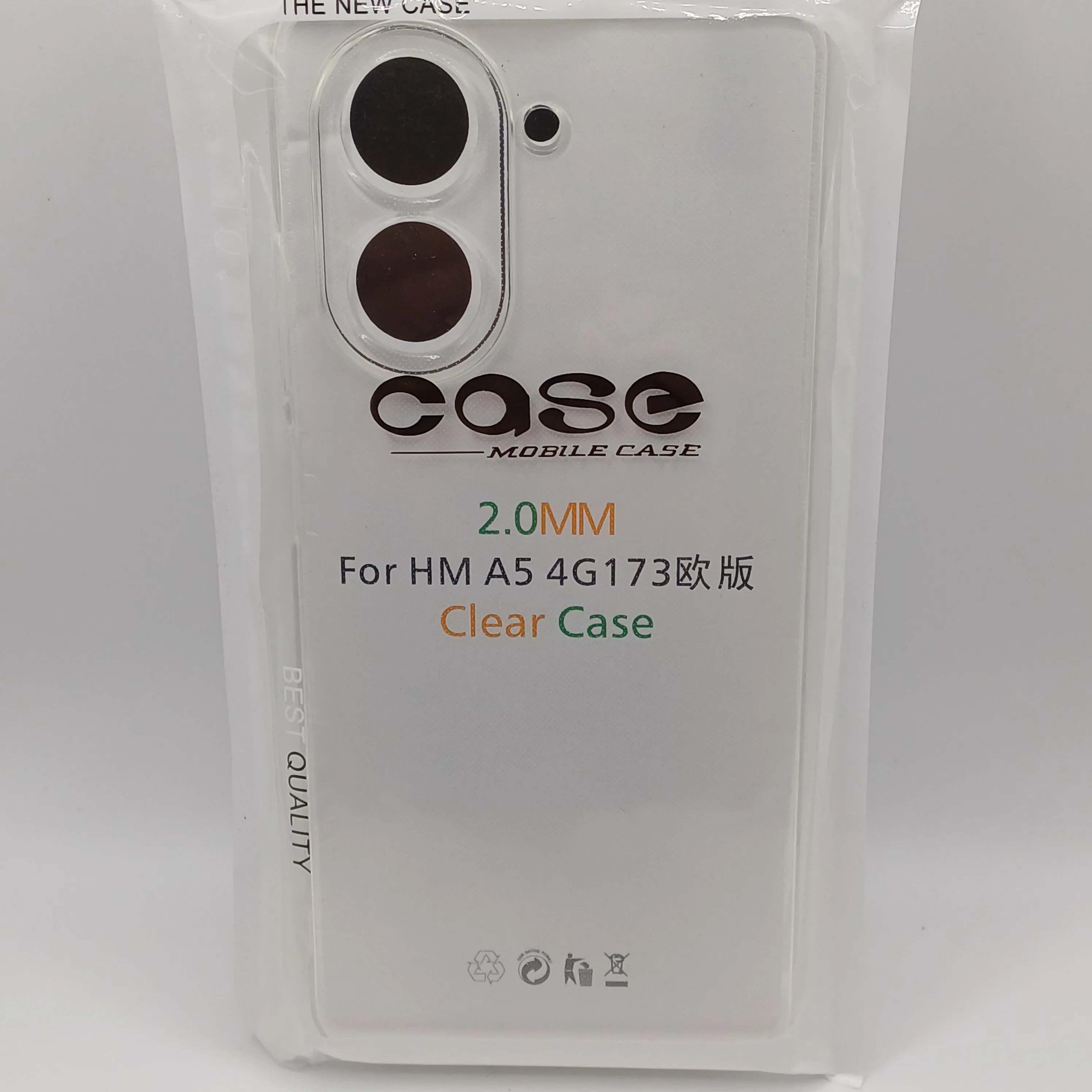 Coque transparente pour HM A5 4G + verre