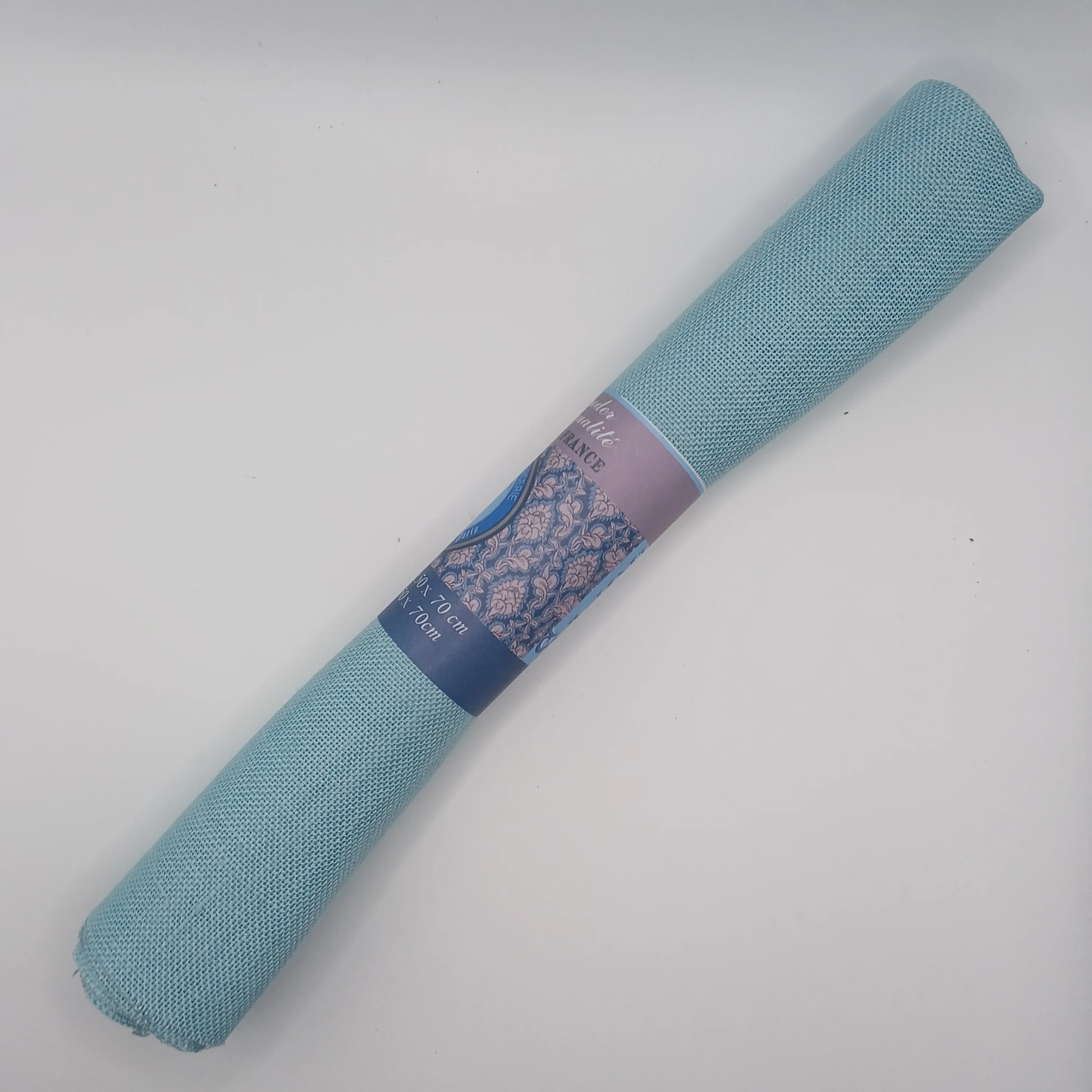 Toile lin azur