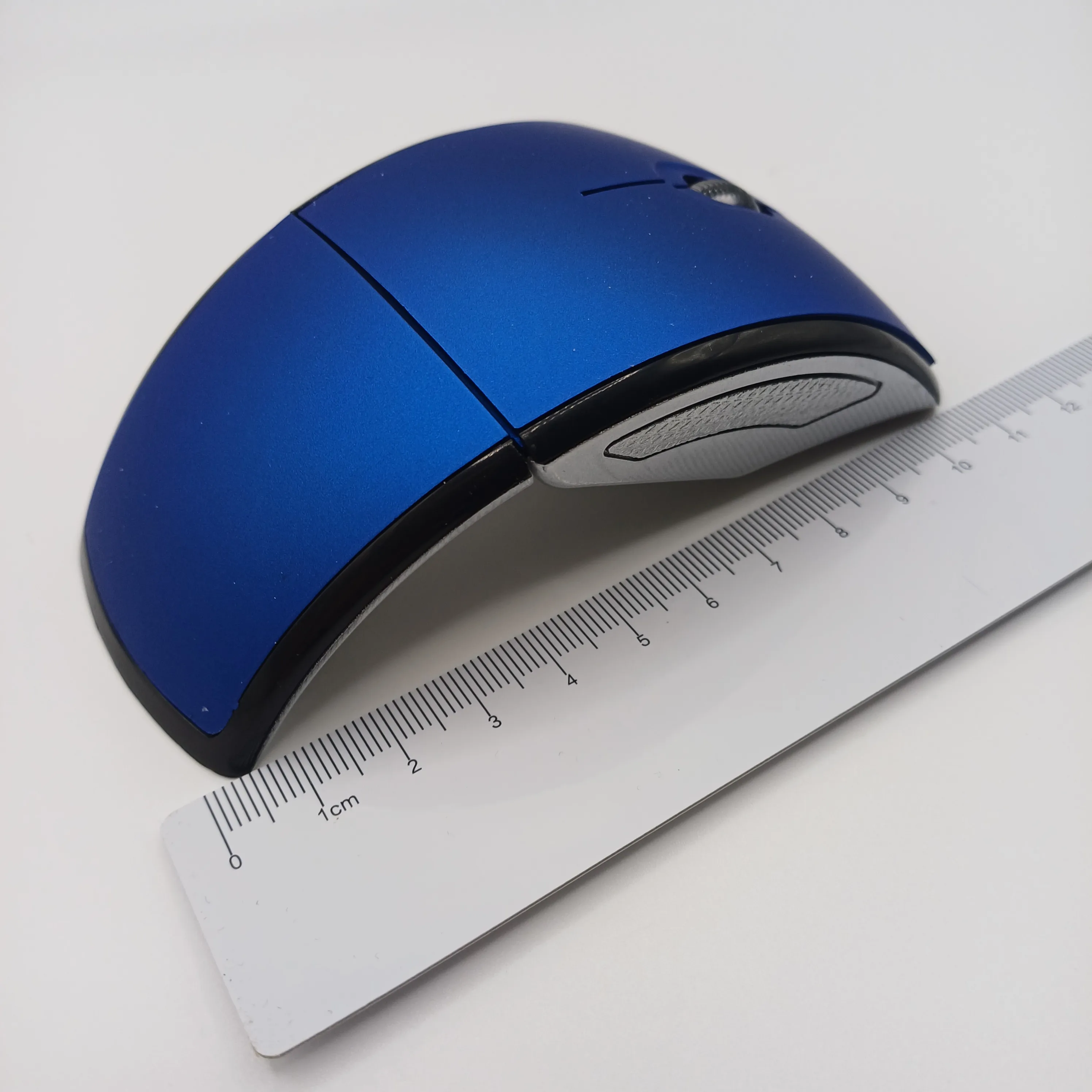 Souris pliable bleue