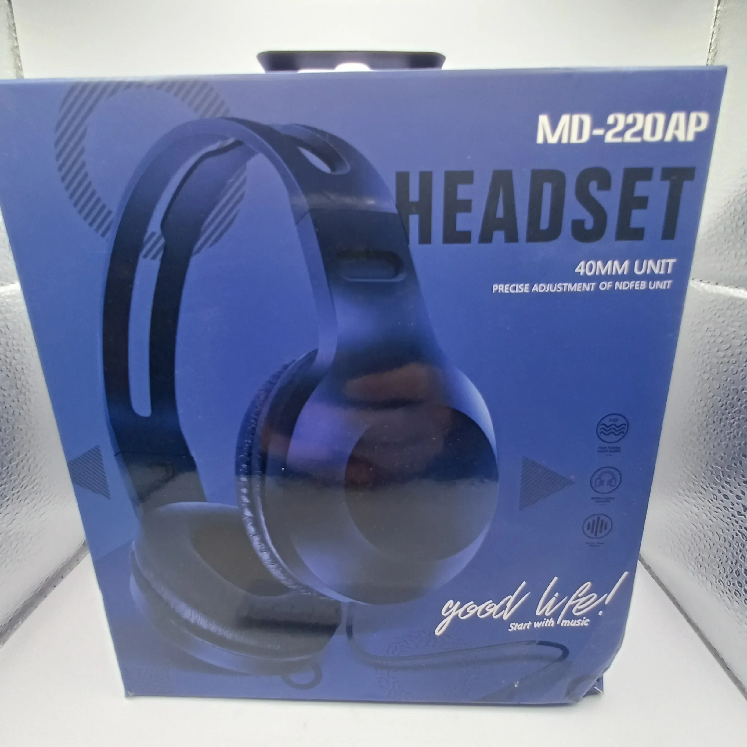 Casque audio bleu