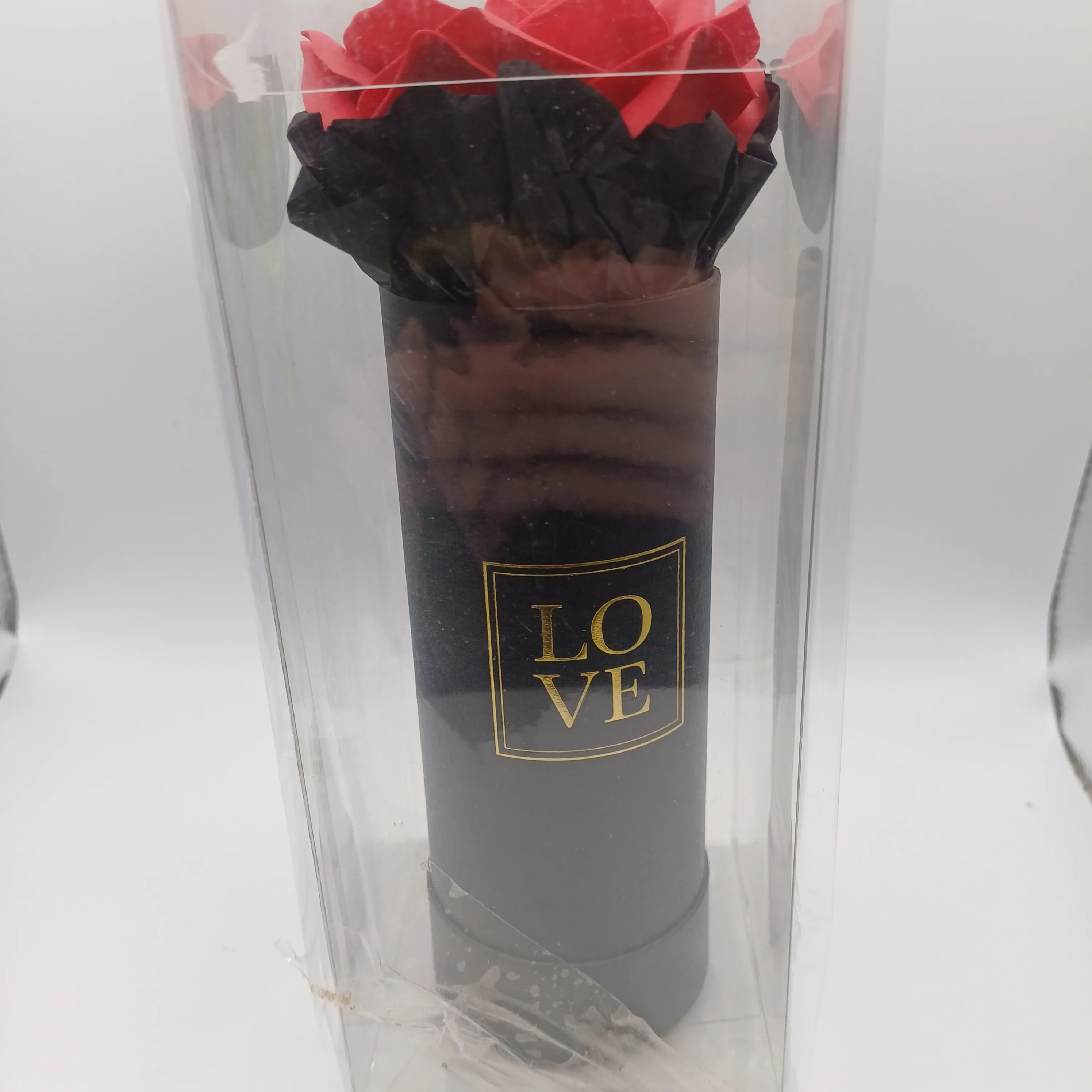 Rose artificielle love rouge
