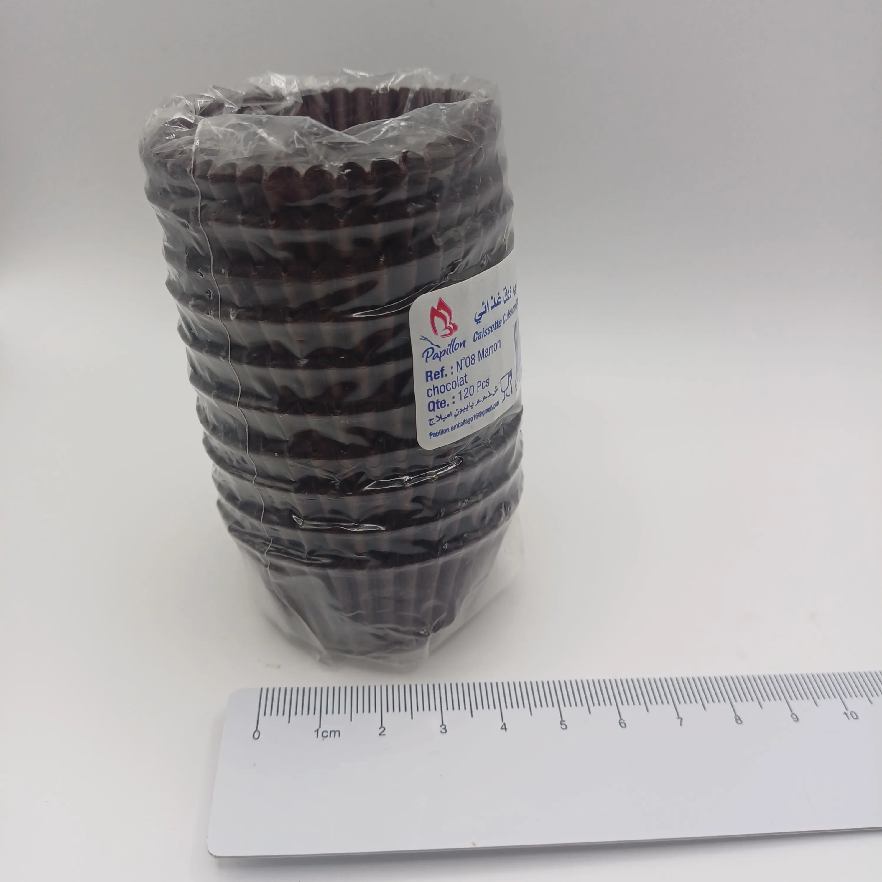 120 caissettes cupcakes marron