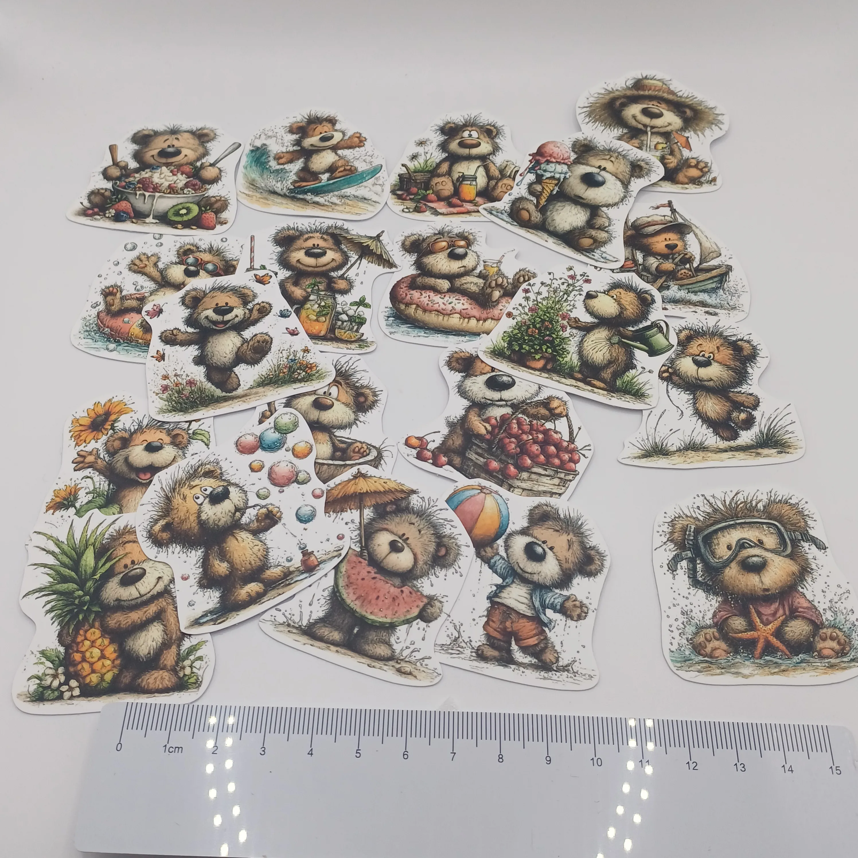 20 stickers ourson