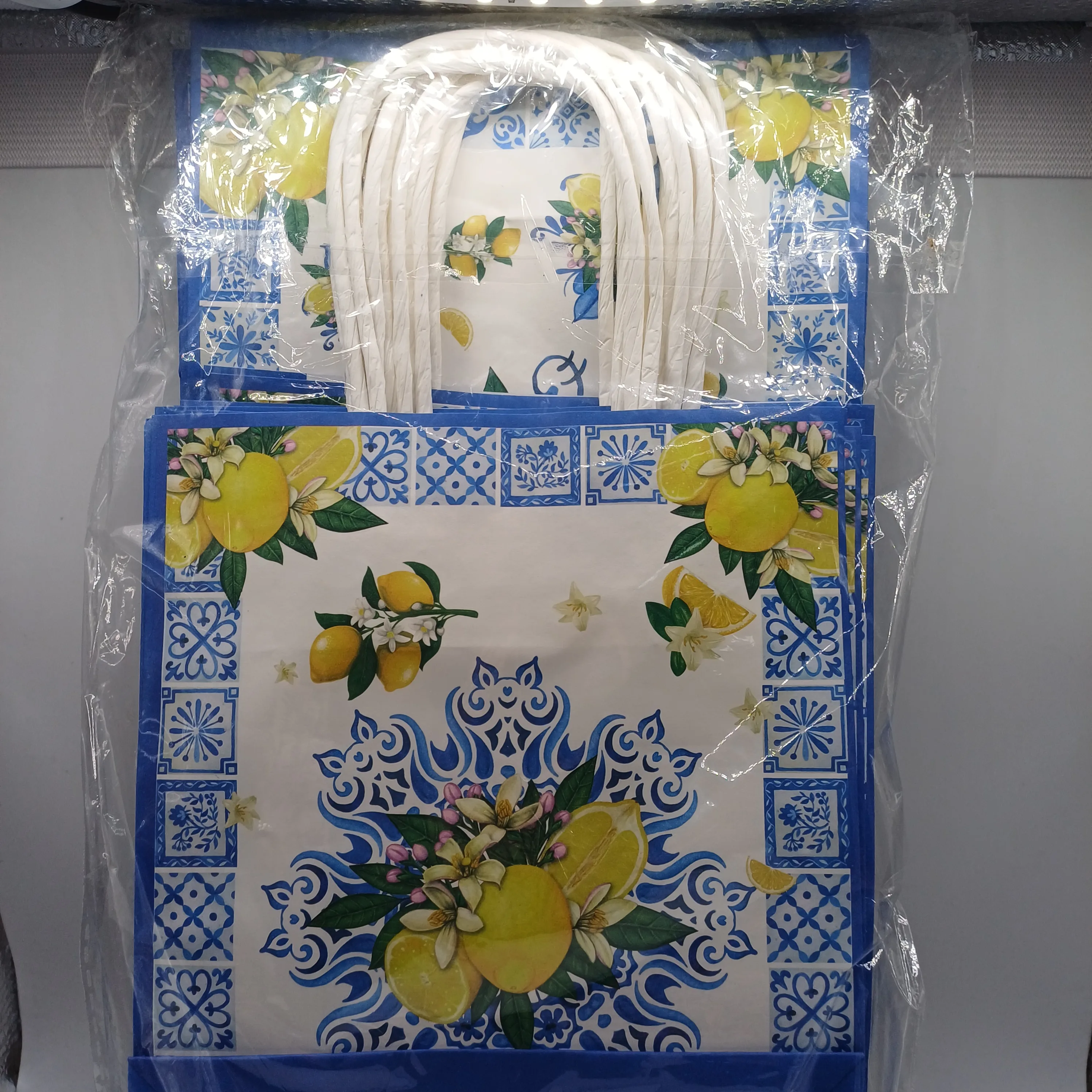 Sac motif citron
