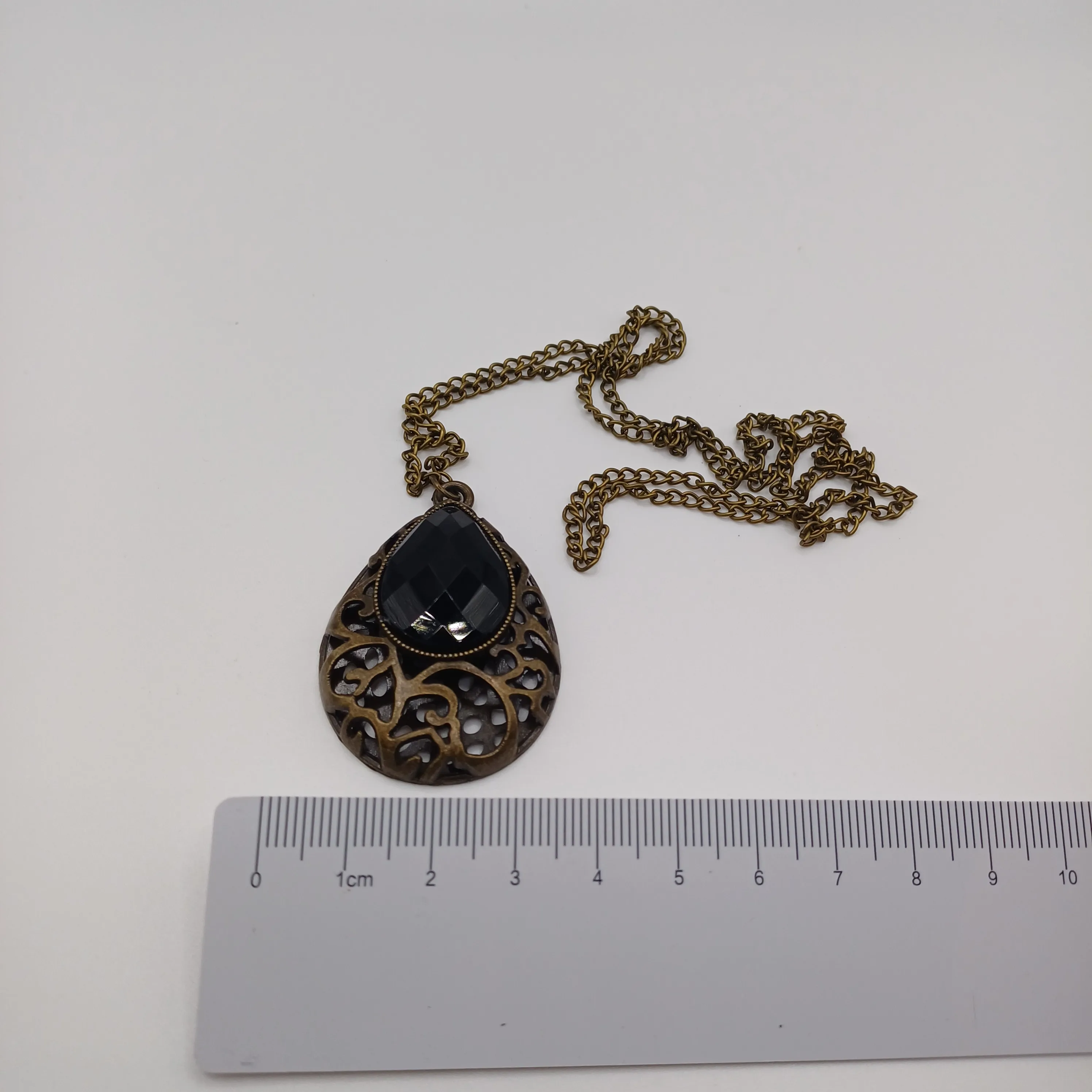 Pendentif fantaisie marron vintage