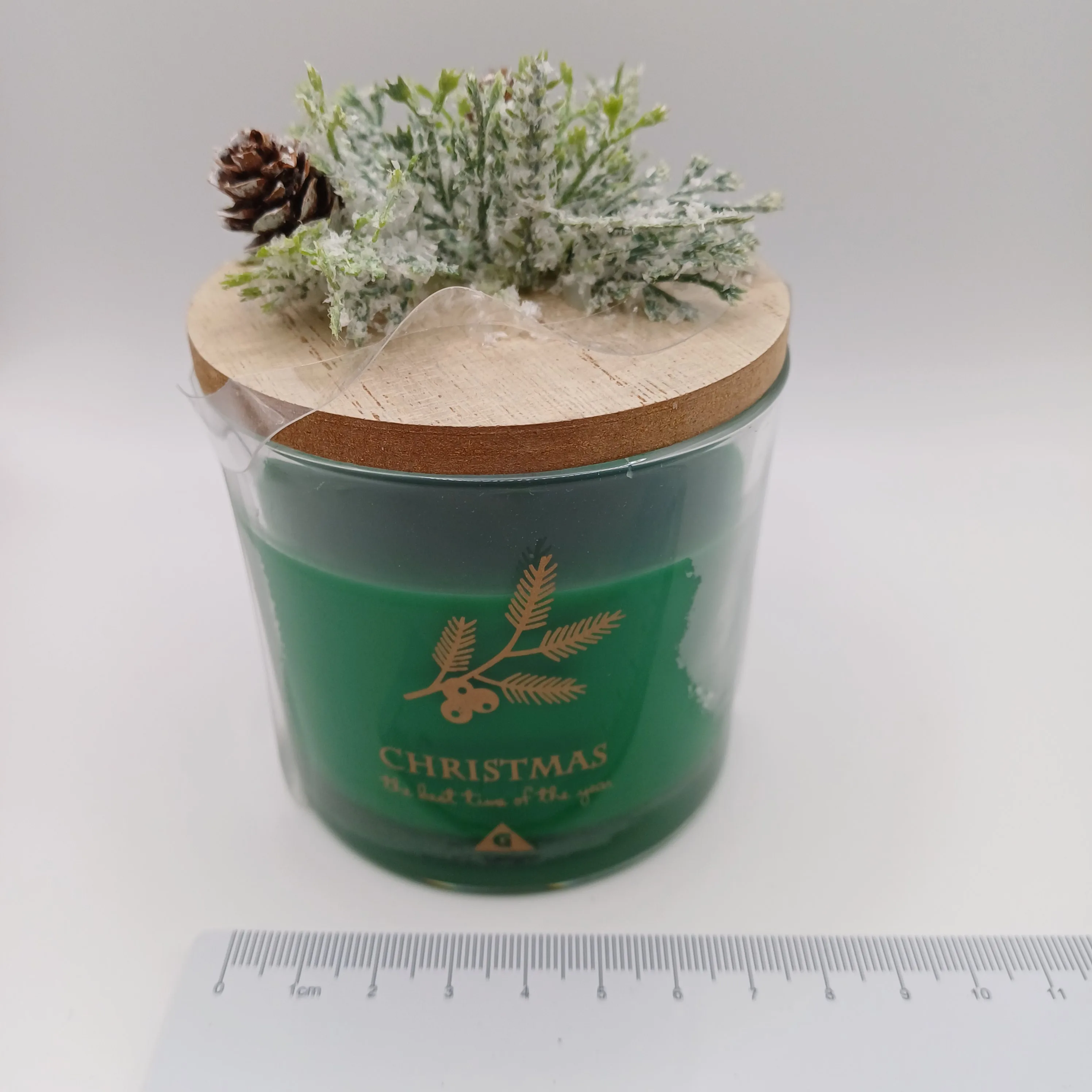Bougie verte de noël