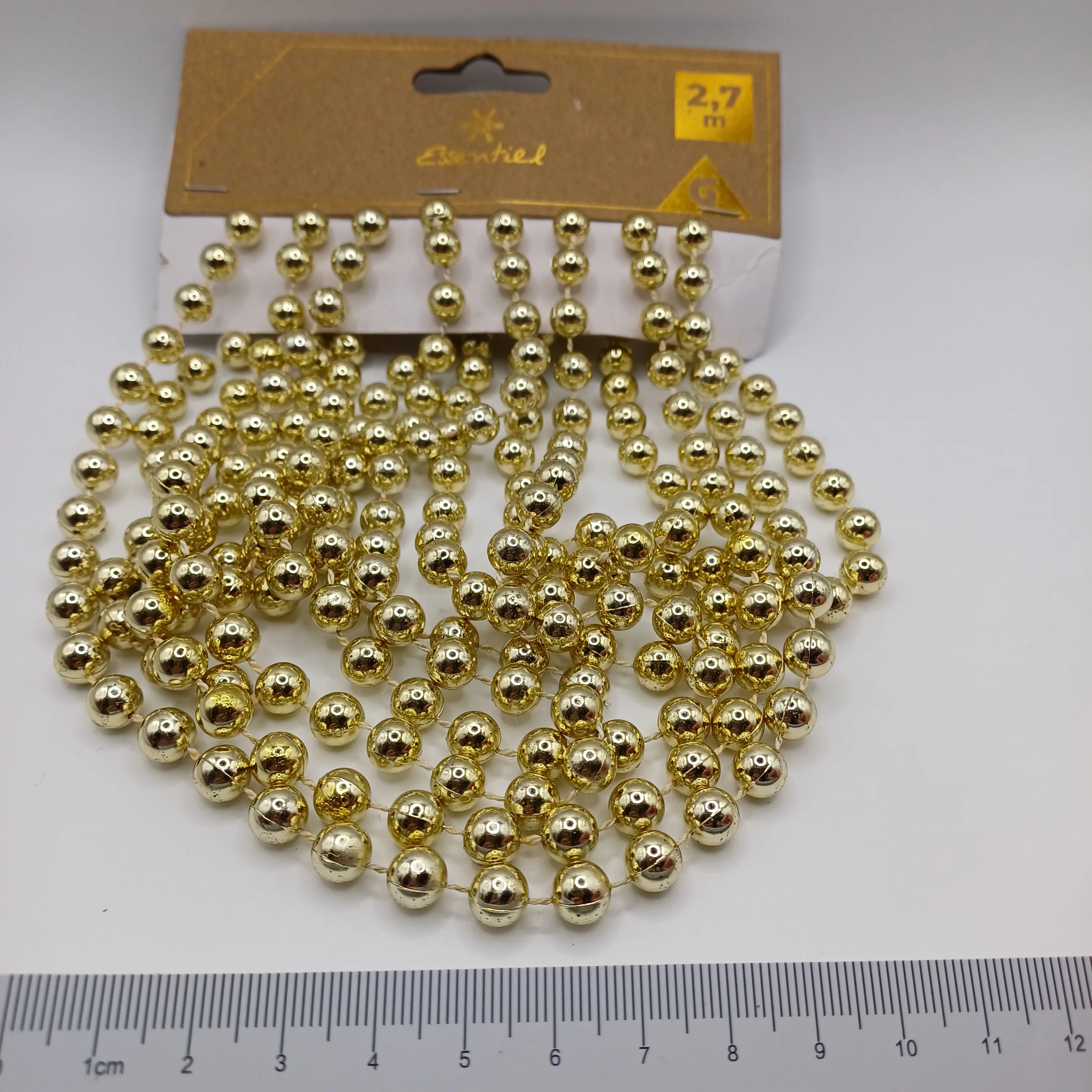 Guirlande de perles dorées