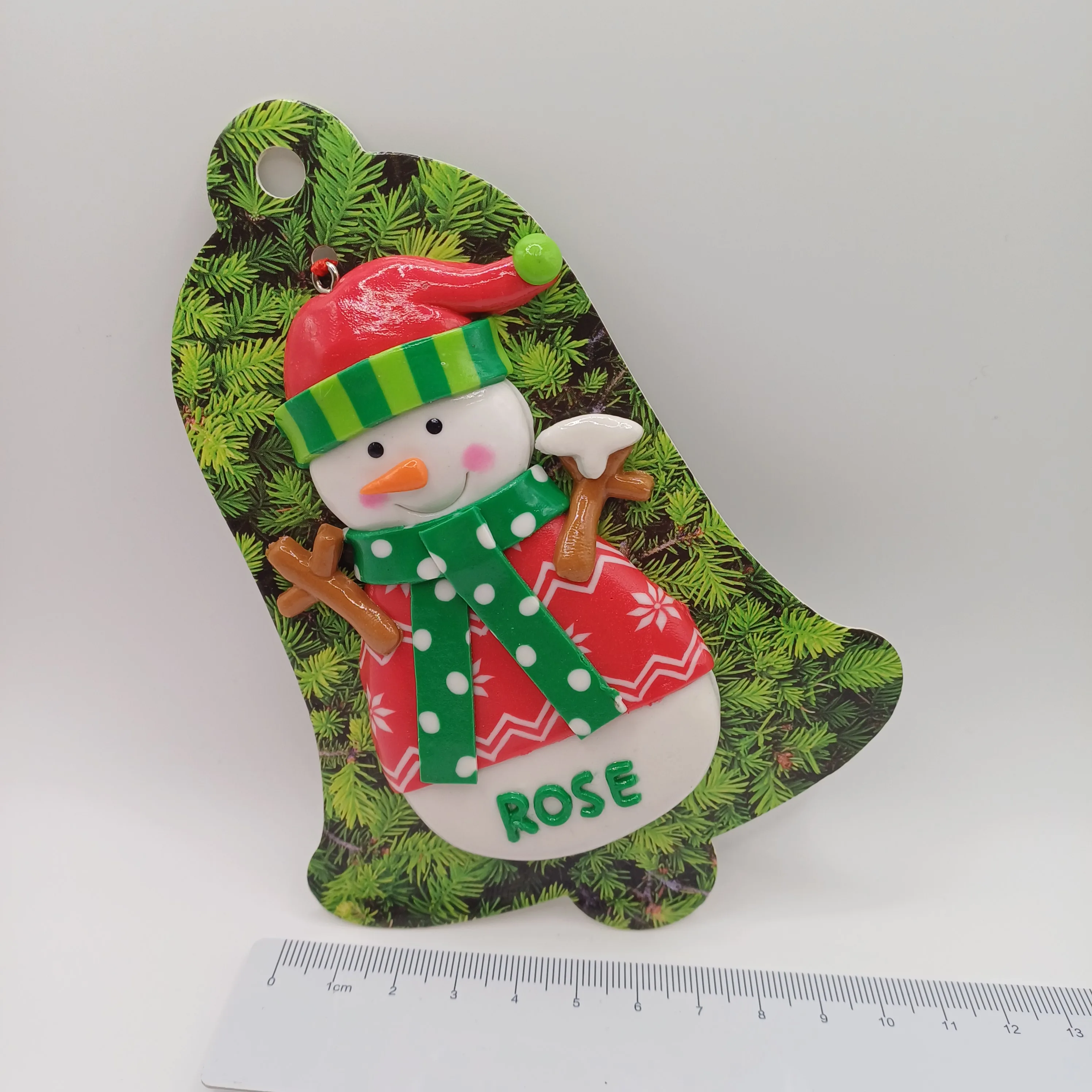 Bonhomme de neige à suspendre Rose