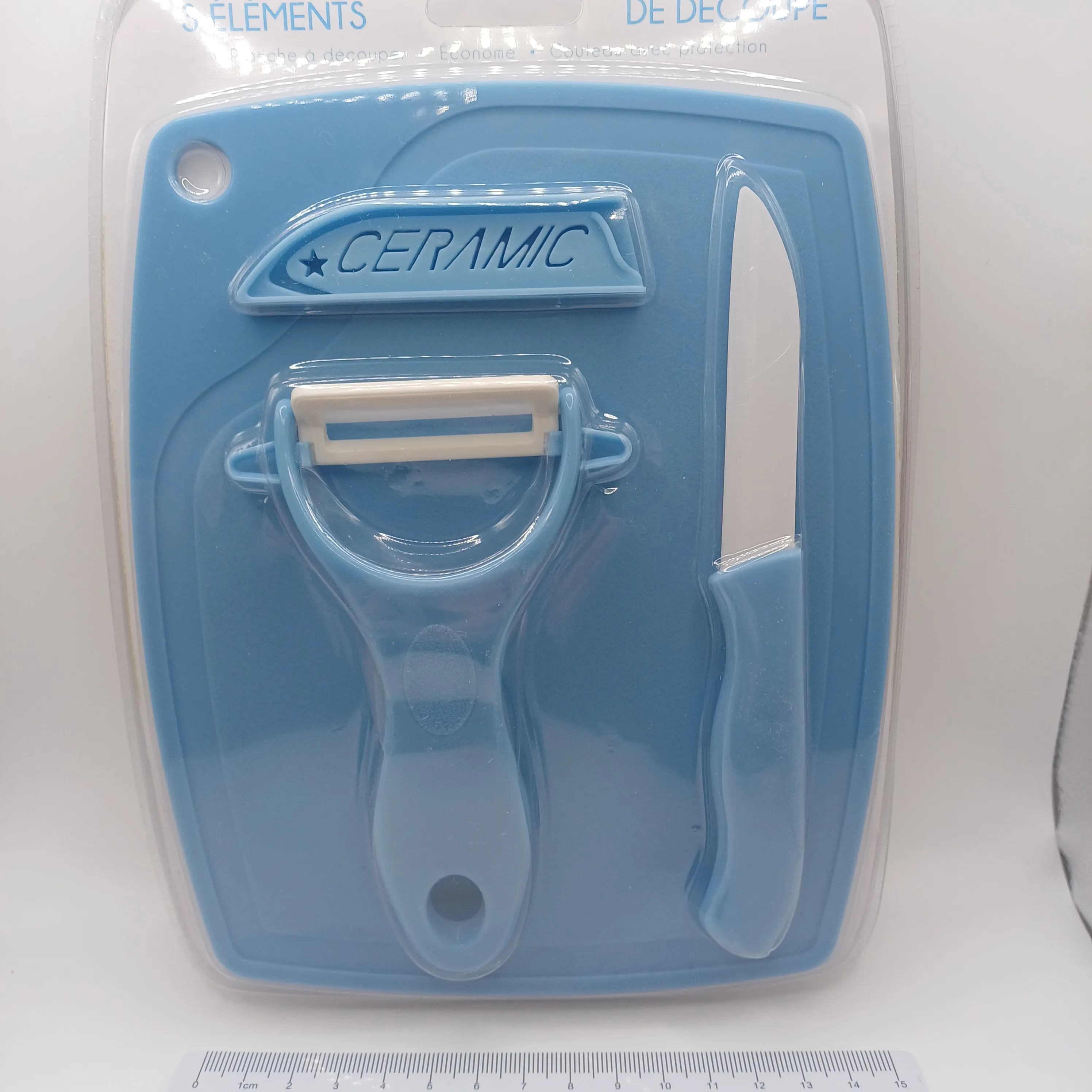 Lot de 3 éléments de découpe bleu