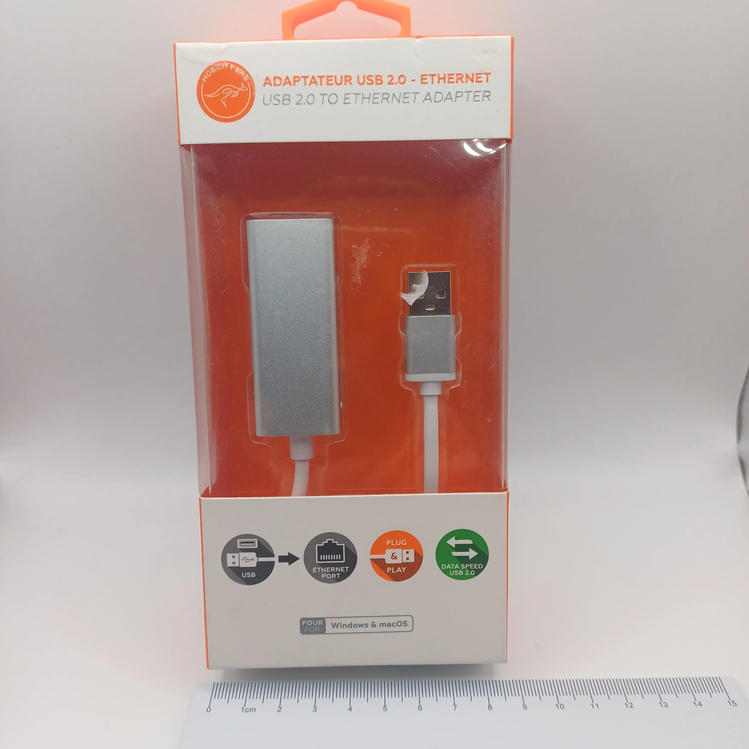 Adaptateur USB 2.0 vers Ethernet
