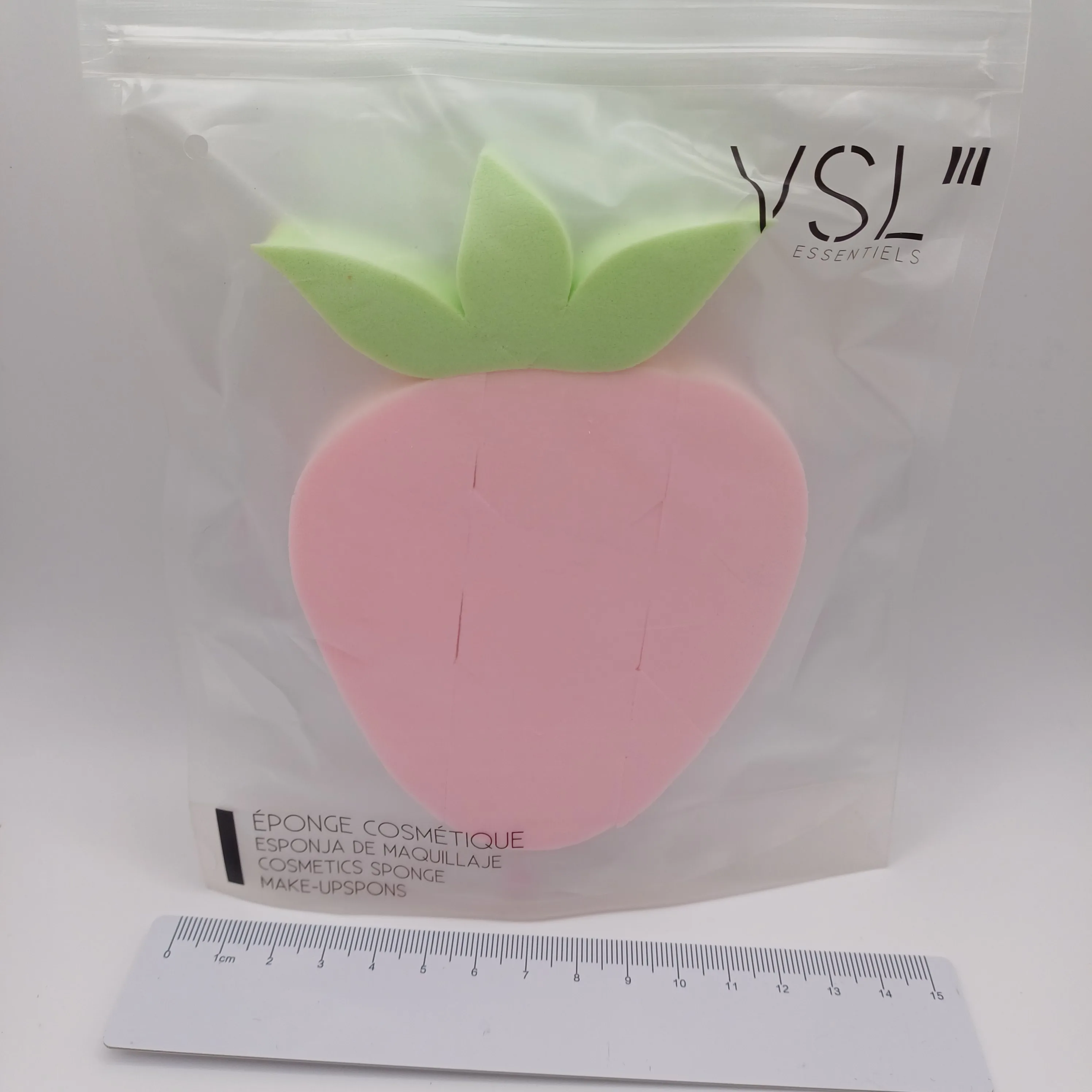 Eponge cosmétique fraise