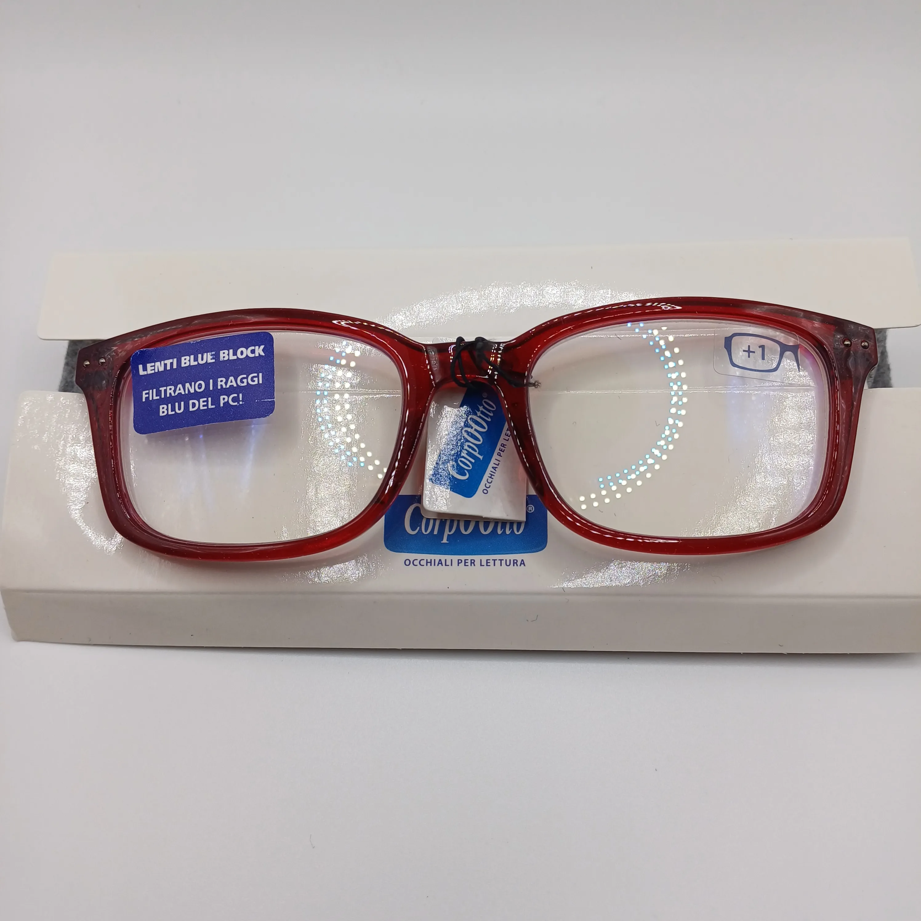Lunette de lecteur rouge +1