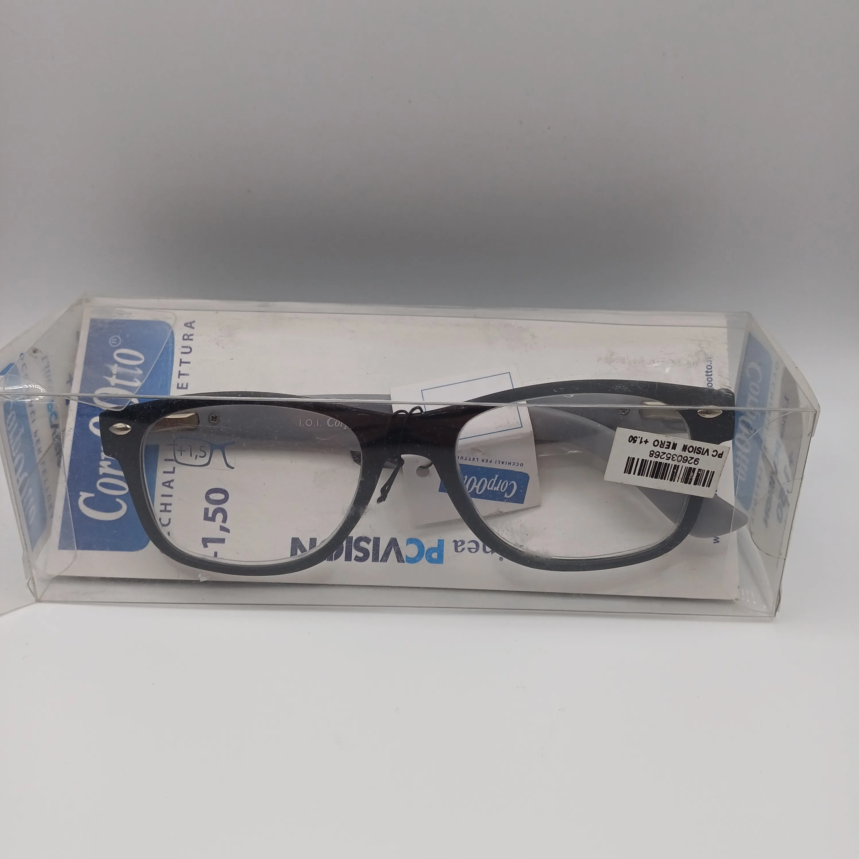 Lunette de lecteur noire +1,5